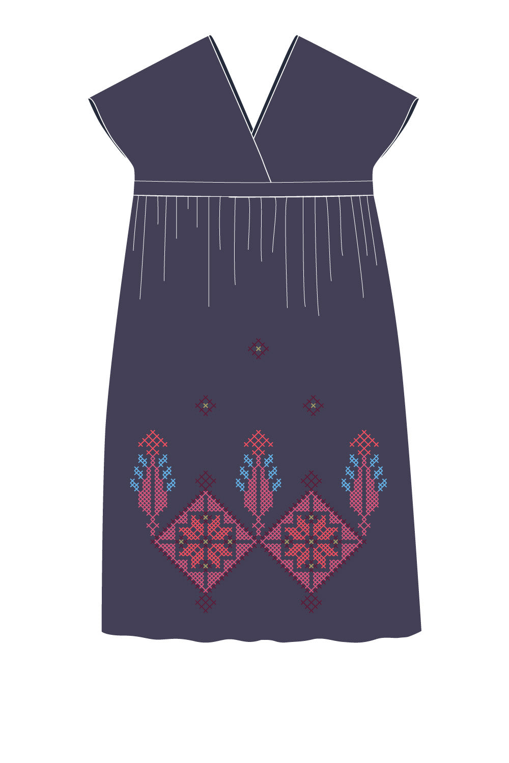 Tutorial: Embroidered Smock Dress