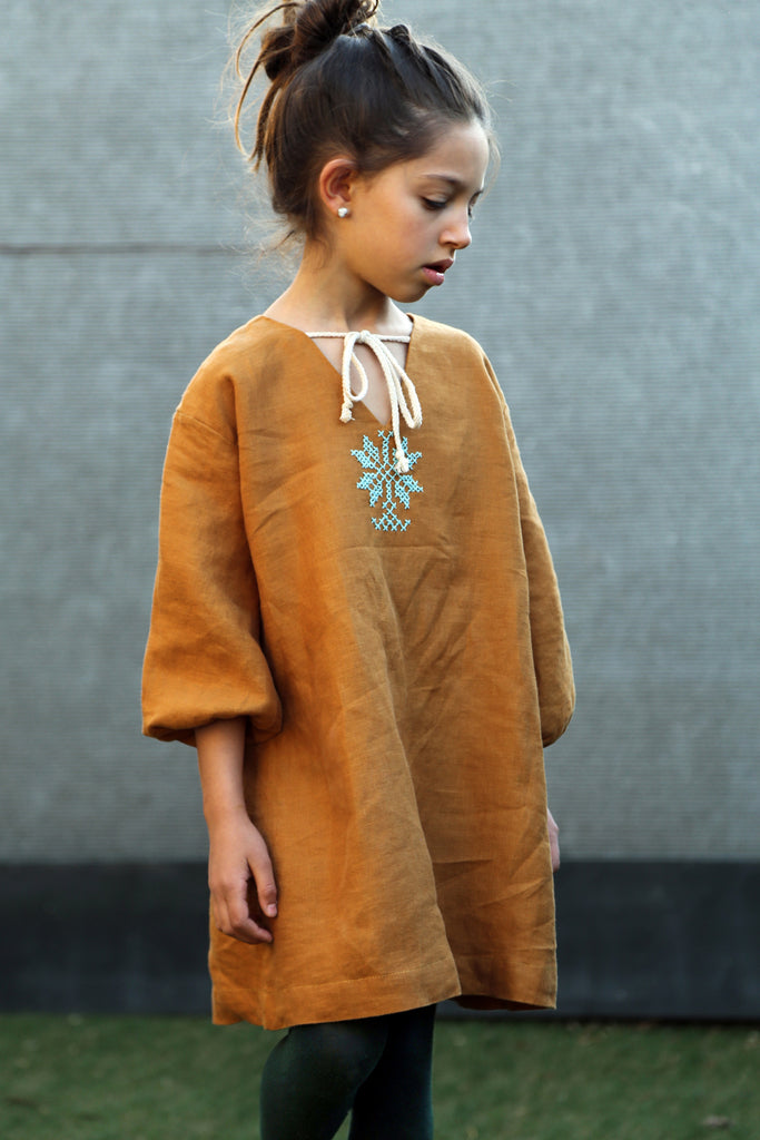 Girls Embroidered Dress