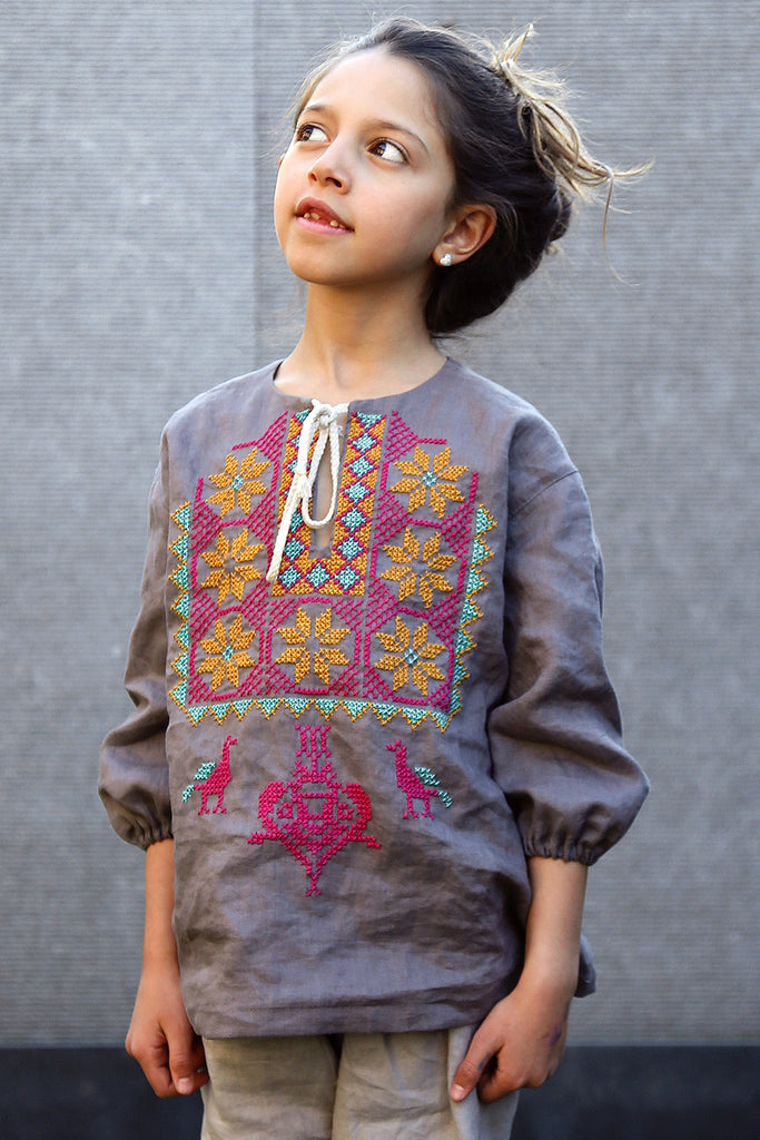 Girls Embroidered Blouse